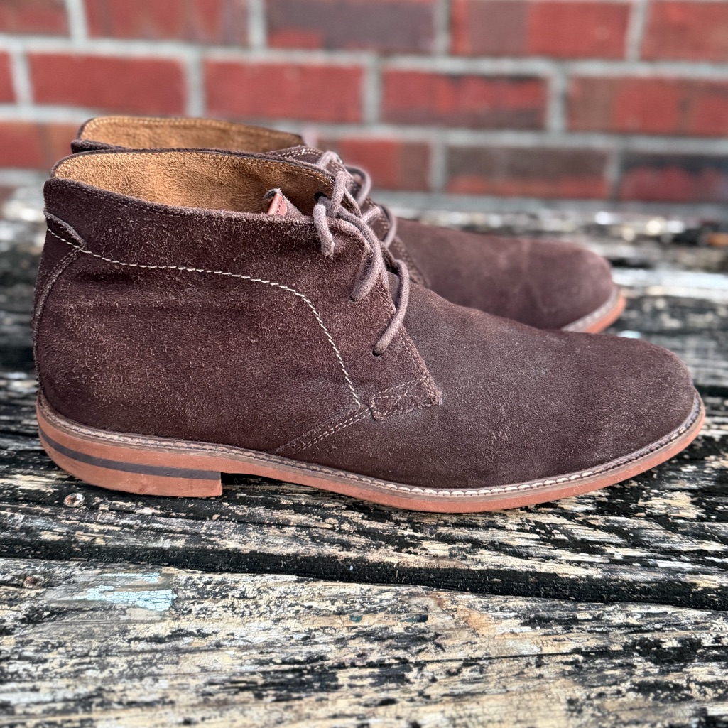 Florsheim Men’s Size 12 Brown Suede Leather Lace Up Ankle Chukka Boots M2